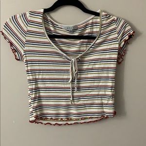 Striped Crop top
